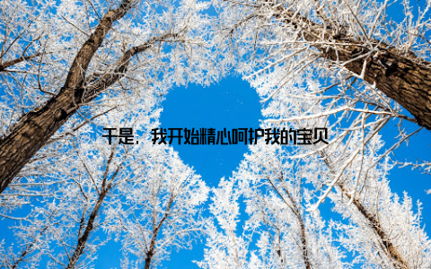 于是, 我开始精心呵护我的宝贝