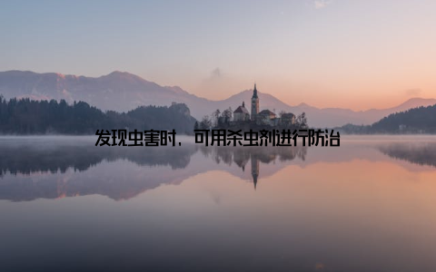 发现虫害时, 可用杀虫剂进行防治