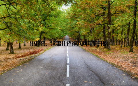 说起来, 这事儿还得从两年前开始