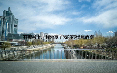 在聚会上, 我分享了我的养绿意心得